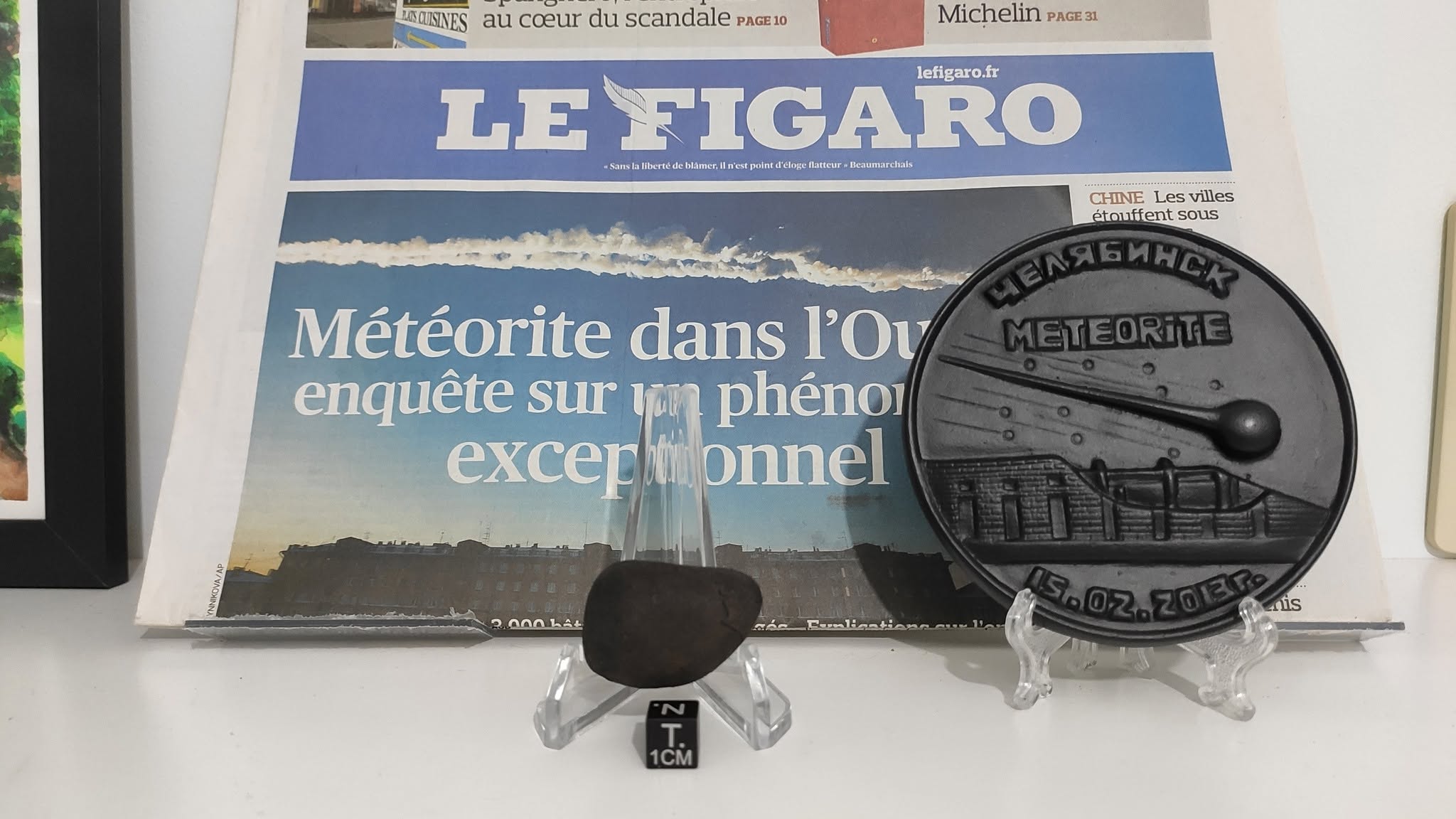 Meteorito Chelyabinsk da coleção Emanuel Foglietto