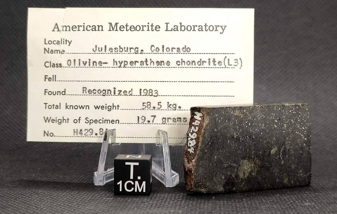 Meteorito Julesburg da coleção Emanuel Foglietto